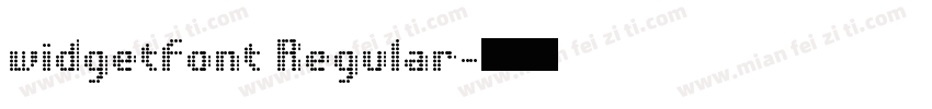 widgetfont Regular字体转换